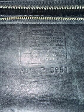 Vintage Coach 9951 /Patricia in Black Leather